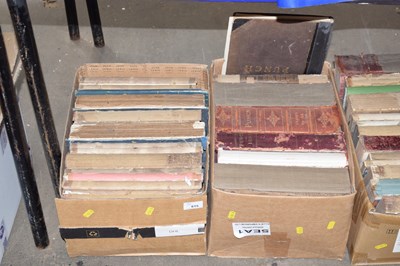 Lot 615 - Two boxes of assorted bound Punch