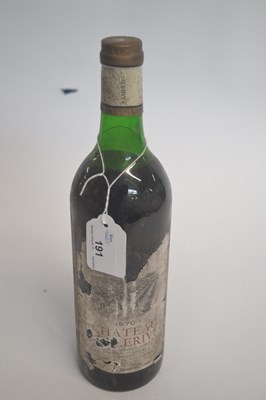 Lot 191 - One bottle of Chateau Bellerive, Medoc, 1970