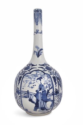 Lot 80 - A large Chinese porcelain vase of bottle shape...