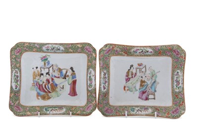 Lot 84 - A pair of mid 19th Century Cantonese porcelain...