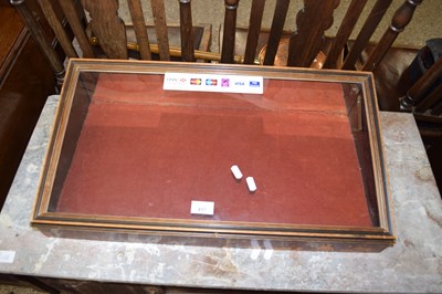 Lot 417 - GLAZED TABLE TOP DISPLAY CABINET, 63CM WIDE