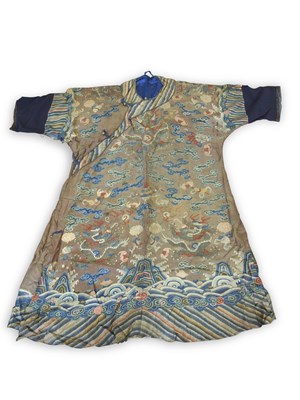 Lot 92 - A Ching Dynasty Imperial Court robe, late...