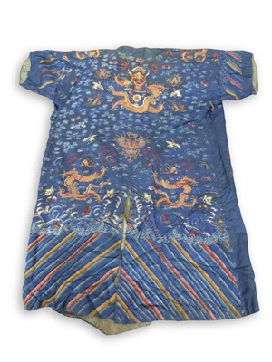 Lot 93 - A Chinese silk Kossu Princes robe, Ching...