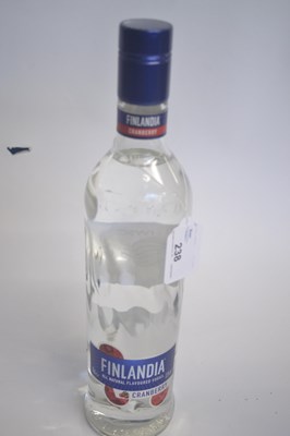 Lot 238 - One bottle of Finlandia Cranberry Vodka