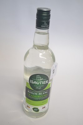 Lot 256 - A one litre bottle of Isautier Rum Blanc...