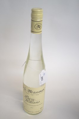 Lot 263 - One bottle of Eau de Vie de Poire Williams, G...
