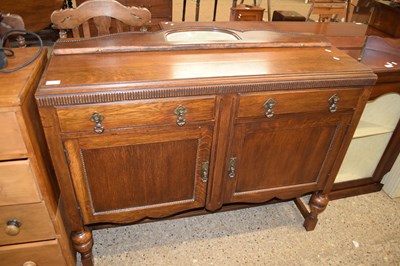 Lot 421 - EARLY 20TH CENTURY OAK TWO DOOR TWO DRAWER...