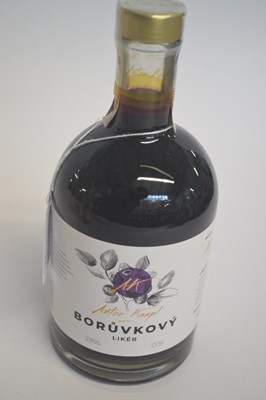 Lot 247 - One bottle of Boruvkovy Liker (Wild Blueberry...