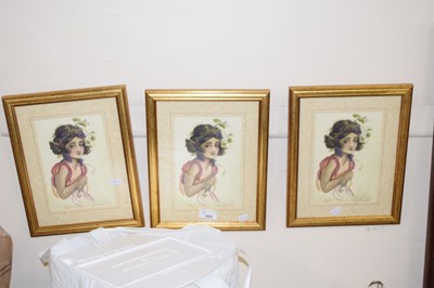 Lot 689 - Three naive studies of native girls