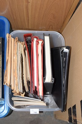 Lot 740 - Box containing a collection of stamp albums...