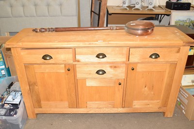 Lot 760 - Modern light wood finish sideboard