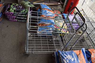 Lot 405 - A metal garden trolley