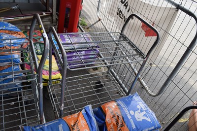 Lot 405A - A metal garden trolley