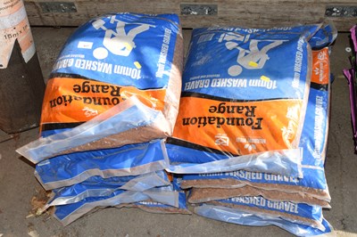 Lot 417 - Ten bags of 10mm washed gravel