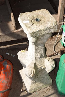 Lot 439 - A composite decorative garden plinth