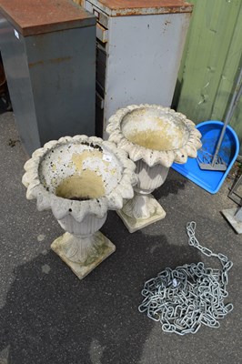 Lot 483 - Two stone planters