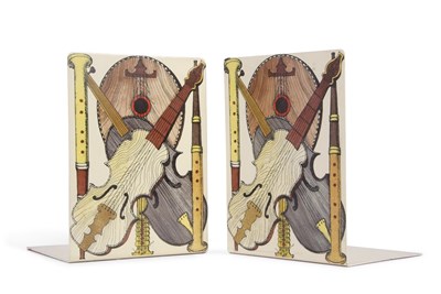 Lot 308 - Fornasetti, Italy a pair of contemporary metal...