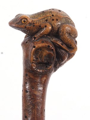 Lot 315 - An unusual 19th Century walking cane, the...