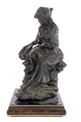 Lot 316 - A 19th Century bronze sculpture of a young...