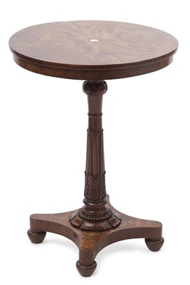 Lot 334 - A William IV mahogany pedestal table with...