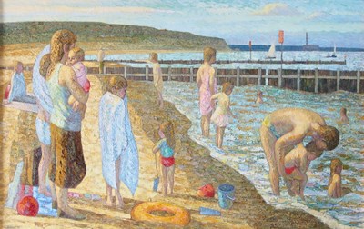 Lot 400 - John Reay (British,1947-2011), Lowestoft beach...