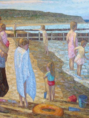 Lot 400 - John Reay (British,1947-2011), Lowestoft beach...