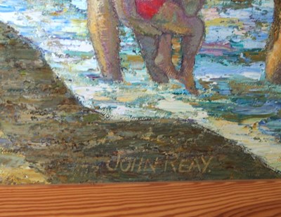 Lot 400 - John Reay (British,1947-2011), Lowestoft beach...