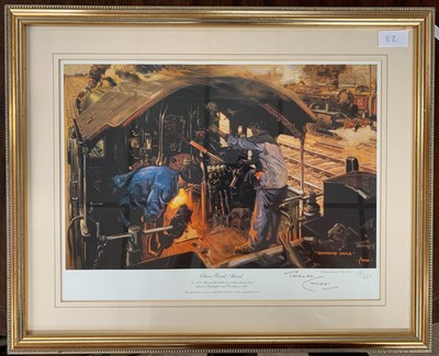 Lot 82 - TERENCE CUNEO LTD EDITION PRINT "CLEAR ROAD AHEAD