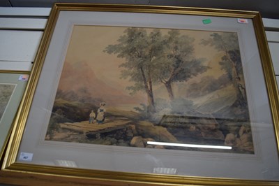 Lot 467 - English School (19th century), Landscape with...