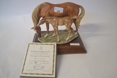 Lot 351 - KAISER THOROUGHBRED MARE AND FOAL MODEL LTD EDITION