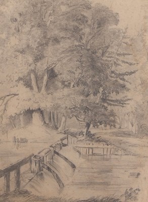 Lot 462 - British School, 19th century, Rural landscape...