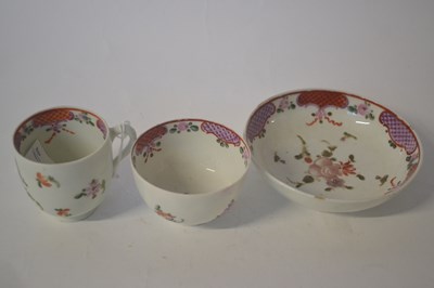 Lot 331 - Lowestoft Porcelain Trio c1775