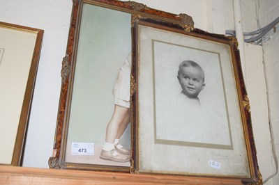 Lot 473 - COLOURED PORTRAIT PHOTOGRAPH OF A YOUNG BOY...