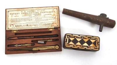 Lot 157 - Mixed Lot: An antique horn snuff box, circa...