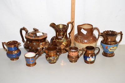 Lot 11 - Mixed Lot: Various Victorian copper lustre...