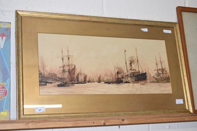 Lot 27 - A print of a Thames River scene above Greenwich