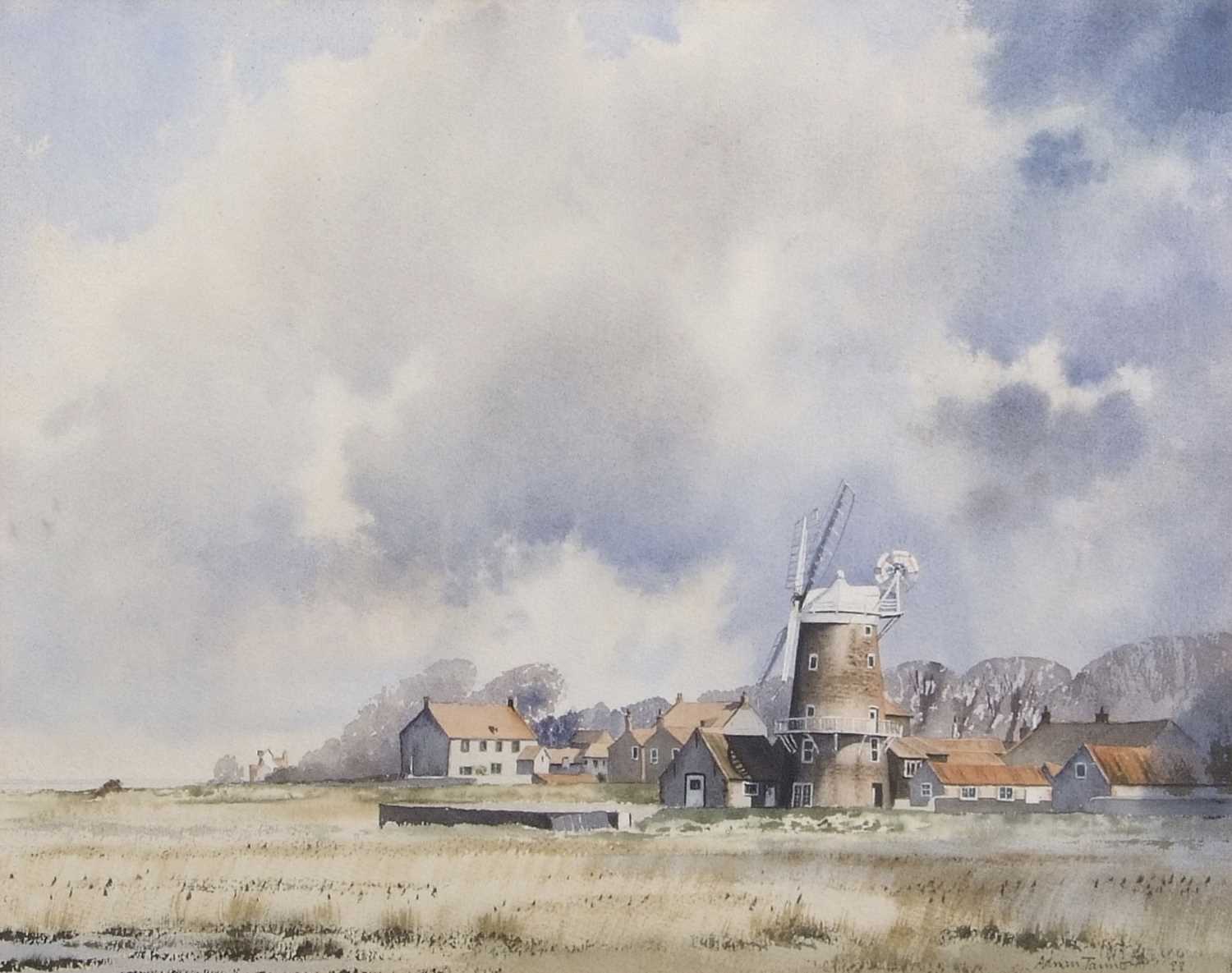 Lot 407 - Adrian Taunton (British, 20th century), 'Cley,...