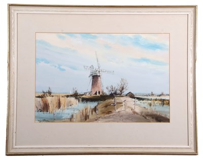 Lot 408 - Leslie LH Moore (1907-1997), A Norfolk Mill,...