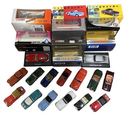 Lot 308 - A collection of various die-cast classic cars,...