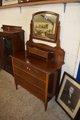 Lot 484 - EDWARDIAN MAHOGANY DRESSING CHEST WITH...