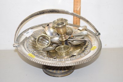 Lot 103 - Mixed Lot: Silver plated table basket, various...