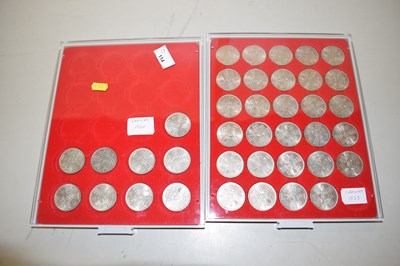 Lot 114 - British Coinage - A Lindner cabinet containing...