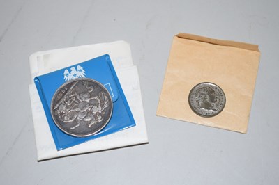 Lot 116 - Victorian crown together with a further silver...