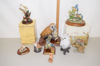 Lot 140 - Collection of various bird models to include...