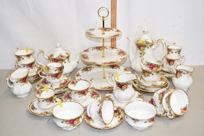 Lot 152 - Quantity of Royal Albert Old Country Rose tea...