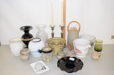 Lot 178 - Mixed Lot: Various jardinieres, candlesticks etc