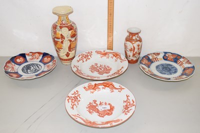 Lot 183 - Mixed Lot: Two Imari plates together with a...