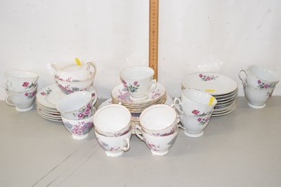 Lot 197 - A quantity of Colclough floral decorated tea...