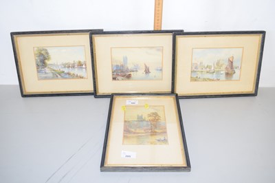 Lot 205 - Group of four framed studies Bath Abbey,...