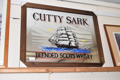 Lot 233 - A Cutty Sark Scotch Whisky mirror